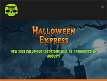 Tablet Screenshot of halloweenexpresscolumbus.com